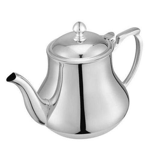 Marokkaanse theepot RVS classic – spiegelglans, ook inductie, 0,8 tot 2 liter – foto 4