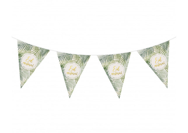 Eid Mubarak vlaggenlijn Tropical – feestslinger van 5 meter
