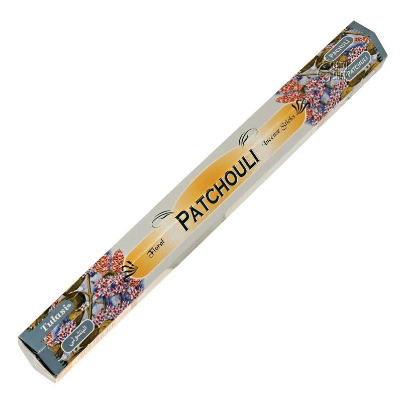 Tulasi wierookstokjes patchouli – handgerold in India