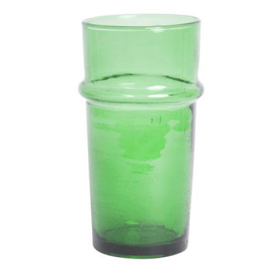 Marokkaanse Beldi vaas van gerecycled glas – mondgeblazen, 20 cm – foto 2