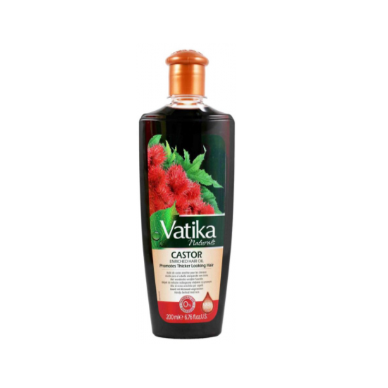 Dabur Vatika castor haarolie – met rozemarijn en citroen, 200 ml