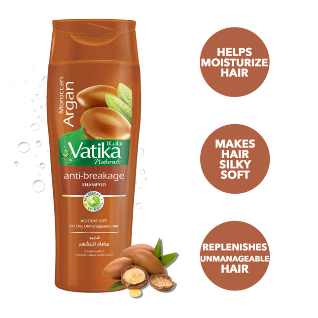 Dabur Vatika argan shampoo – voor droog en onhandelbaar haar, 400 ml – foto 2