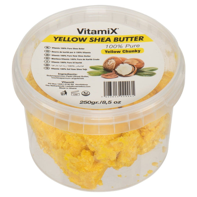 Vitamix 100% pure shea butter chunky yellow – gele sheaboter in brokken, 250 g