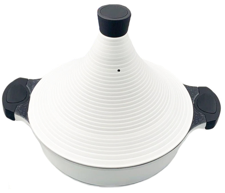Aluminium tajine Agadir XL wit – Ø 32 cm, antiaanbaklaag, ook voor inductie – foto 3