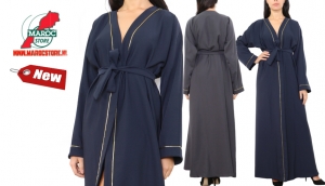 Nieuwe trend Kimono gecombineerd met een Abaya