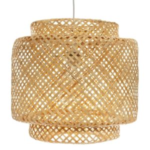 Hanglamp gevlochten Bamboe - Ø40 x 38 cm