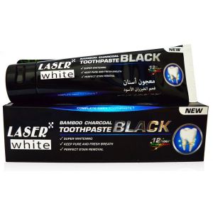 Houtskool tandpasta voor witte tanden / Teeth Whitening Charcoal 
