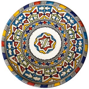 Marokkaanse Keramische schaal Fes 35 cm